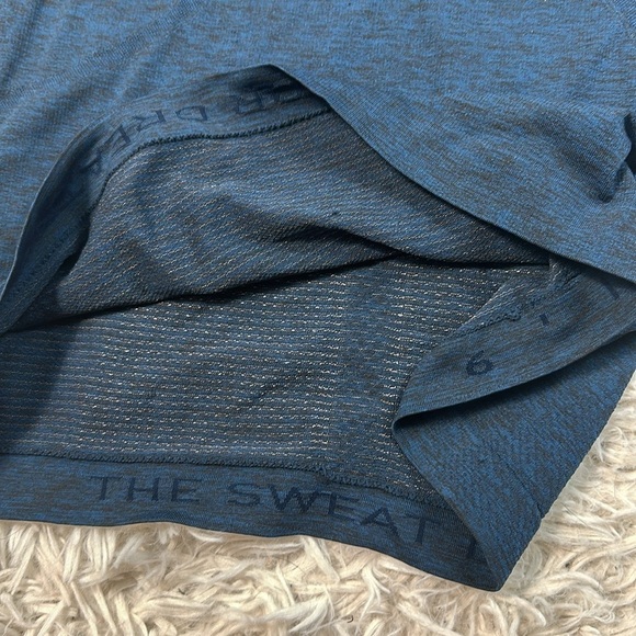 Lululemon Swiftly Tech Racerback Tank Top Blue Black - Picture 3 of 4